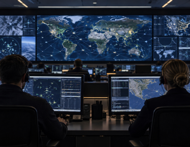 two people undertaking a training simulation